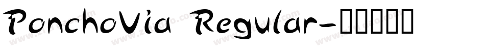 PonchoVia Regular字体转换